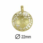 Lauburu País Vasco Dorado 22mm