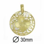 Lauburu País Vasco Dorado 30 mm