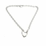 Colgante Corazón Plata y Brillantes