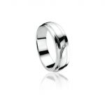 Sortija Plata y Diamantes Zinzi