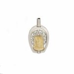 Medalla Oro 18k, Plata y Brillante