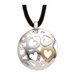 Colgante Ovalado Plata y Oro Finor