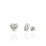 Pendientes Corazón Plata Finor
