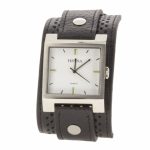 Reloj hersa correa negra ancha