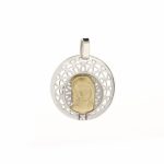 Medalla oro y plata brillante