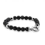 Pulsera Zinzi cuentas y perlas negras