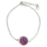 Pulsera circulo rosa