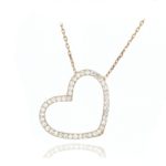 Gargantilla corazón blanca