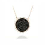 Gargantilla disco negro