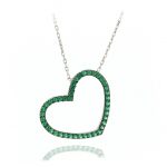 Gargantilla corazón verde