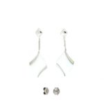 Pendientes plata cerámica