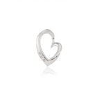 Colgante plata, perla y diamante