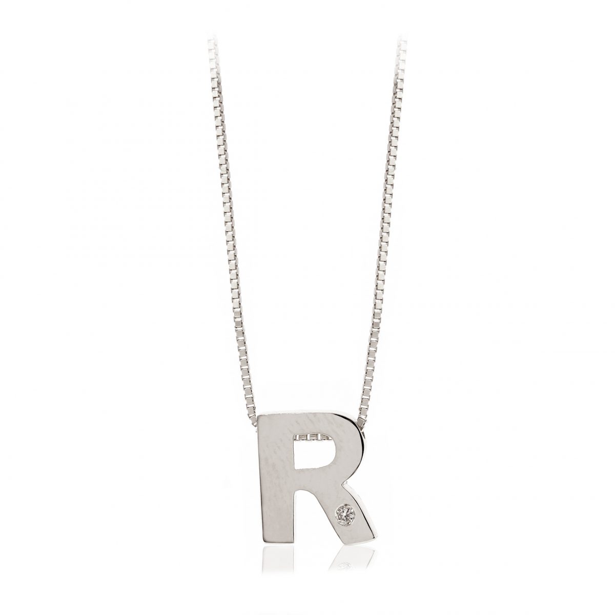 FOD709BC R Colgante Inicial Oro Blanco y Brillante - Imagen 15