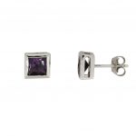 Pendientes Plata 925 y Amatista