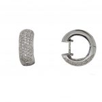 pendientes de plata 925 con circonitas y cierre catalan