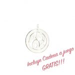 Medalla de plata Mamá con Cadena de Regalo