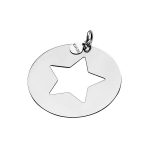 Colgante de plata calada estrella Zinzi