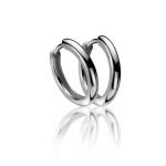 pendientes de aro de plata de ley zinzi