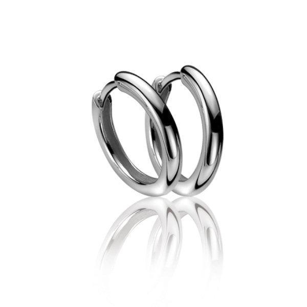 pendientes de aro de plata de ley zinzi